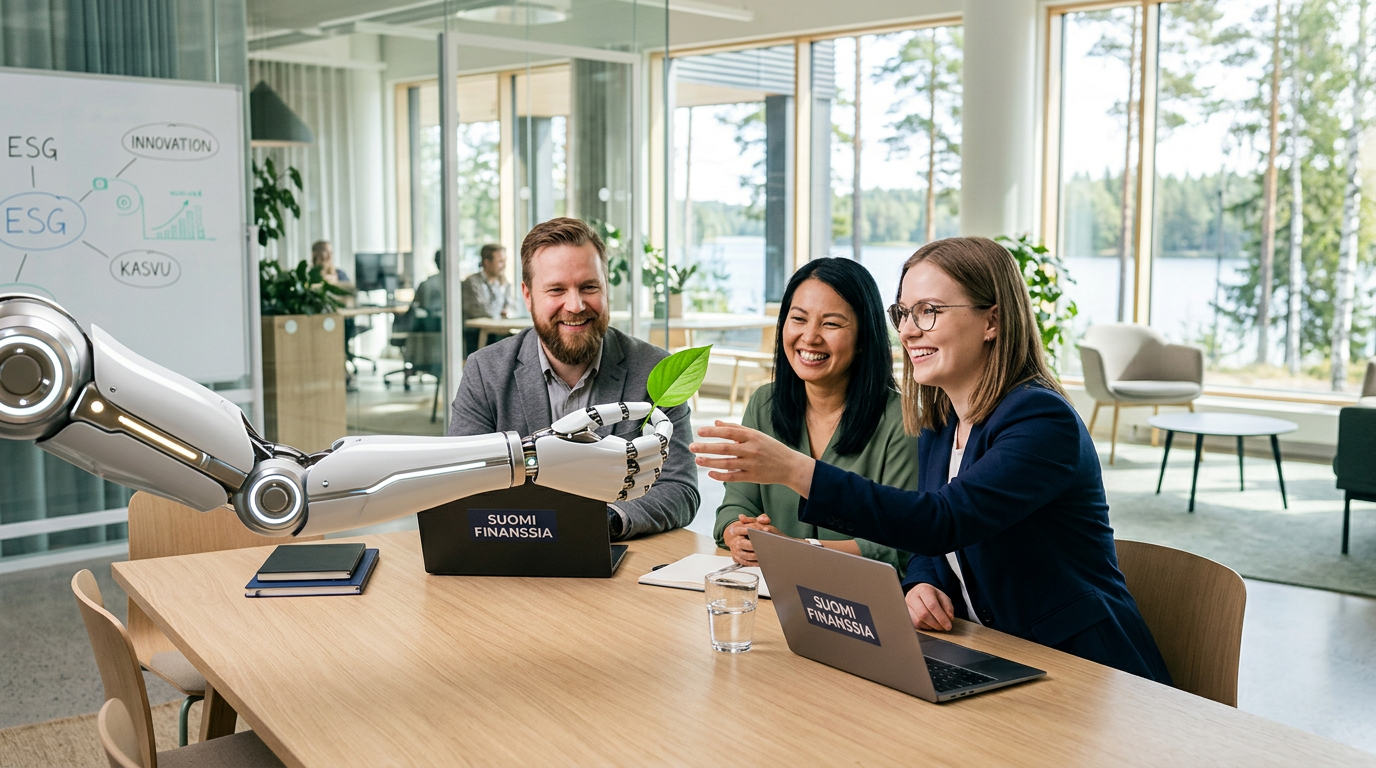 Tekoäly ja ESG-kriteerit muokkaavat pk-yritysten rahoitusta 2030-luvulla.